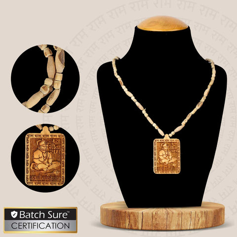 Buy 100% Original Tulsi Mala with Jai Sita Ram / Jai Shri Bageshwar Dham Wooden Locket, ideal for daily chanting, meditation, and spiritual devotion. Made from pure Tulsi beads, this sacred mala brings divine protection, focus, and peace to your spiritual routine. India’s Largest Brass Idols Brand - www.satvikstore.in