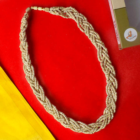 100% Original Tulsi Multi Layer Twisted Kanthi Mala for spiritual protection and devotion. India’s Largest Pooja Accessories Brand - www.satvikstore.in
