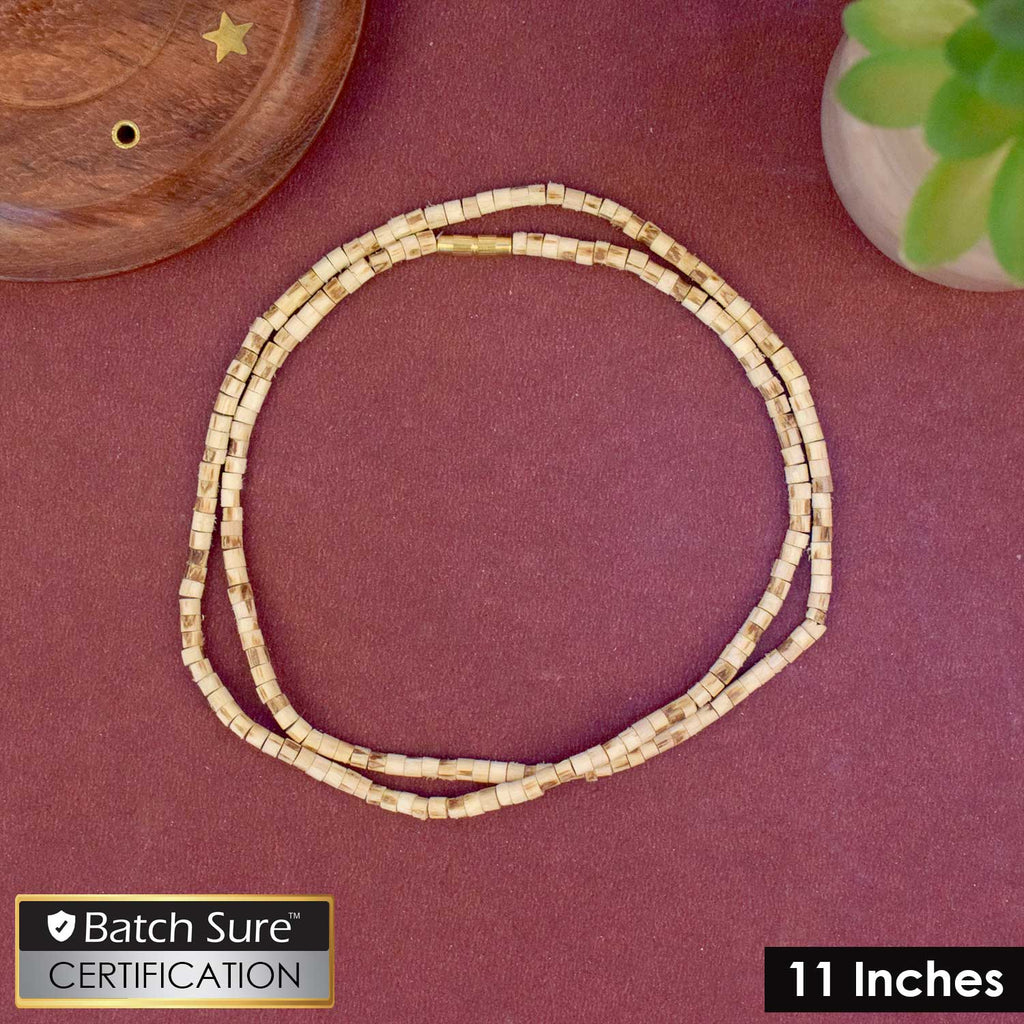 100% Pure 11 Inch Long Tulsi Kanthi Bead Jap Mala for Meditation and Devotional Chanting India’s Largest Pooja Accessories Brand – www.satvikstore.in