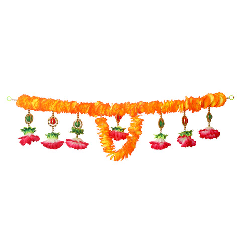 Artificial Flower Bandarwal for Door Decoration – Floral Toran Design-16 with vibrant artificial blooms and traditional styling for festive and welcoming home entrances. India’s Largest Pooja Accessories Brand – www.satvikstore.in