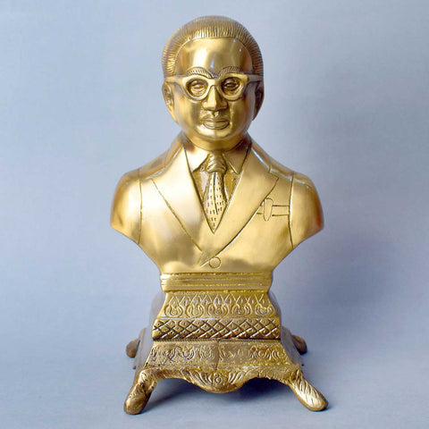 9.8 Inch Dr. B.R. Ambedkar Iconic Sculpture – Finely crafted brass statue of Babasaheb Ambedkar standing with dignity, symbolizing equality, justice, and empowerment, ideal for home, office, or institutions. No.1 Brass Idol Store www.satvikstore.in 