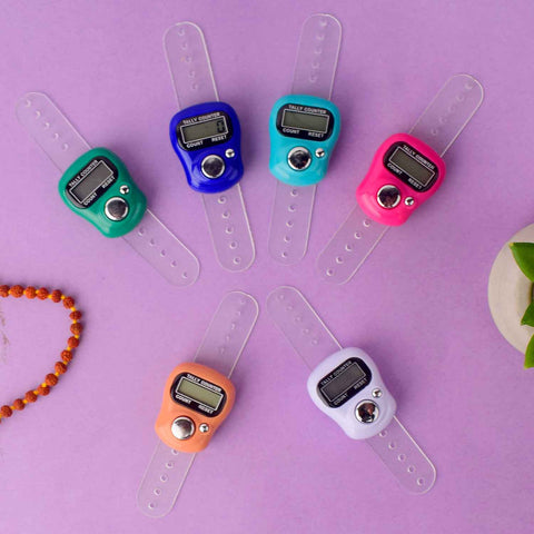 Digital Finger Japa Counter – Ring-style tally counter for mantra chanting and meditation. India’s Largest Pooja Accessories Brand - www.satvikstore.in 