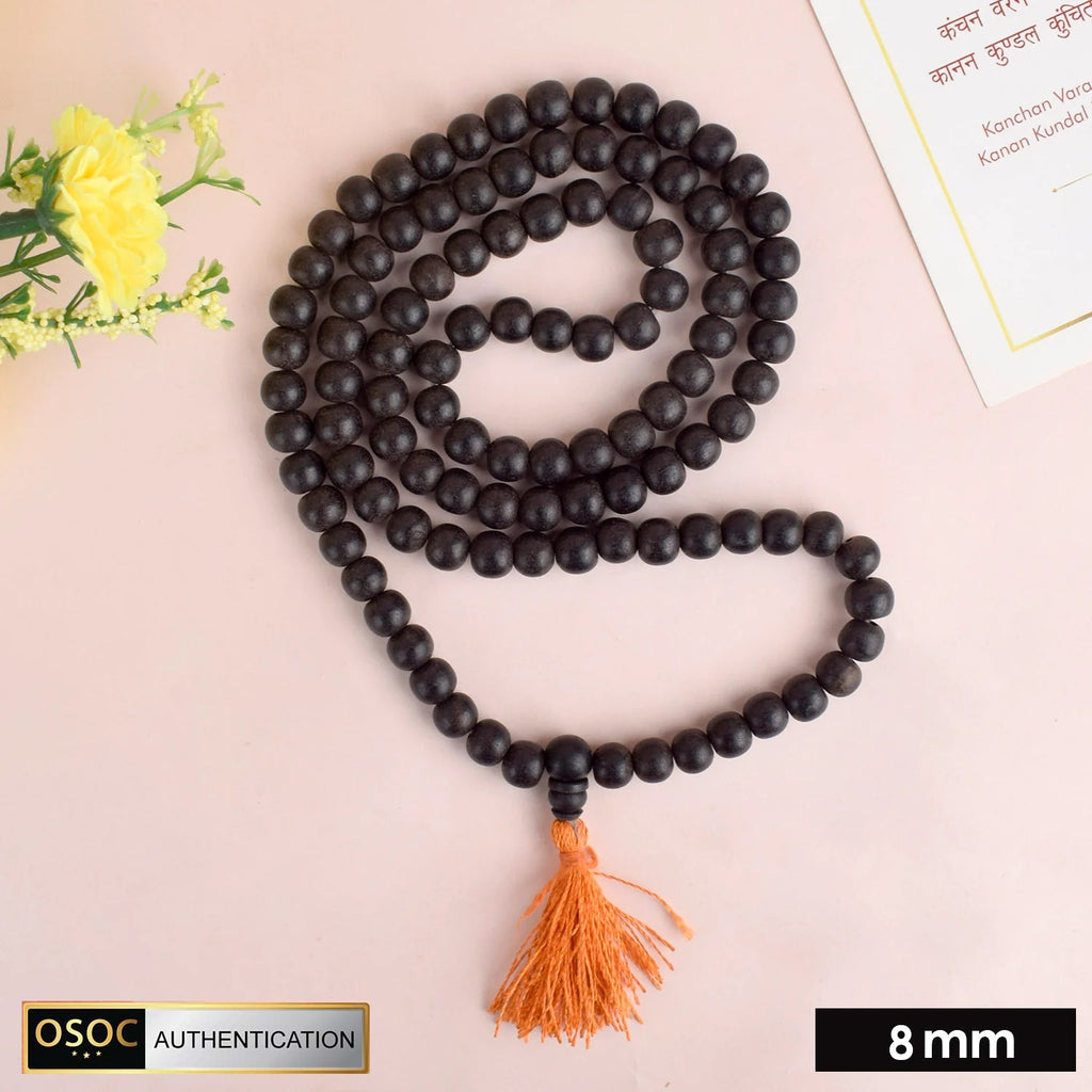 Govt Lab Certified 100% Original Karungali Wood mala online. Black Ebony wood karungali Malai online | satvikstore.in. Best selling and No 1 Karungali mala