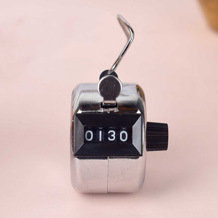 Metal Hand Tally Counter for mantra chanting, meditation, and prayer use. India’s Largest Brass Idols Brand - www.satvikstore.in

