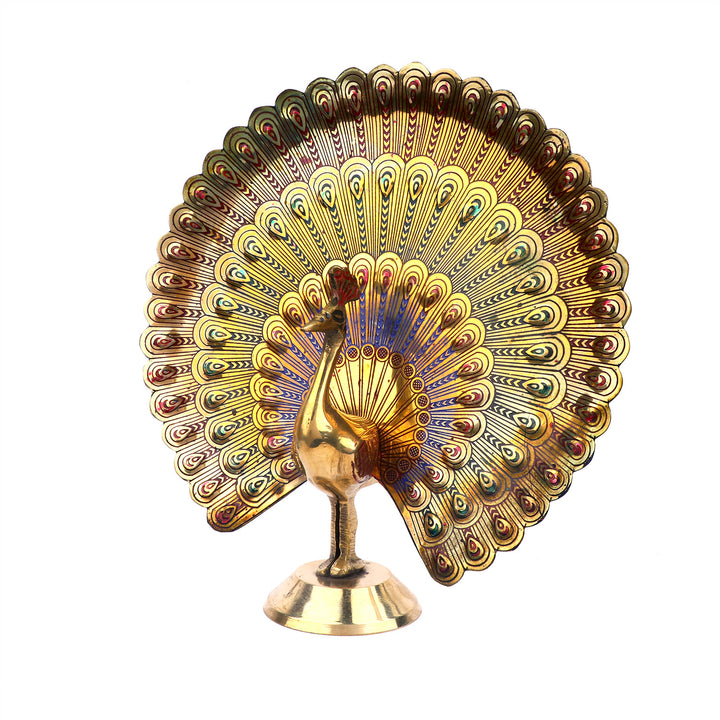 Elegant Brass Peacock Statue Puja Store Online Pooja Items Online Puja Samagri Pooja Store near me www.satvikstore.in