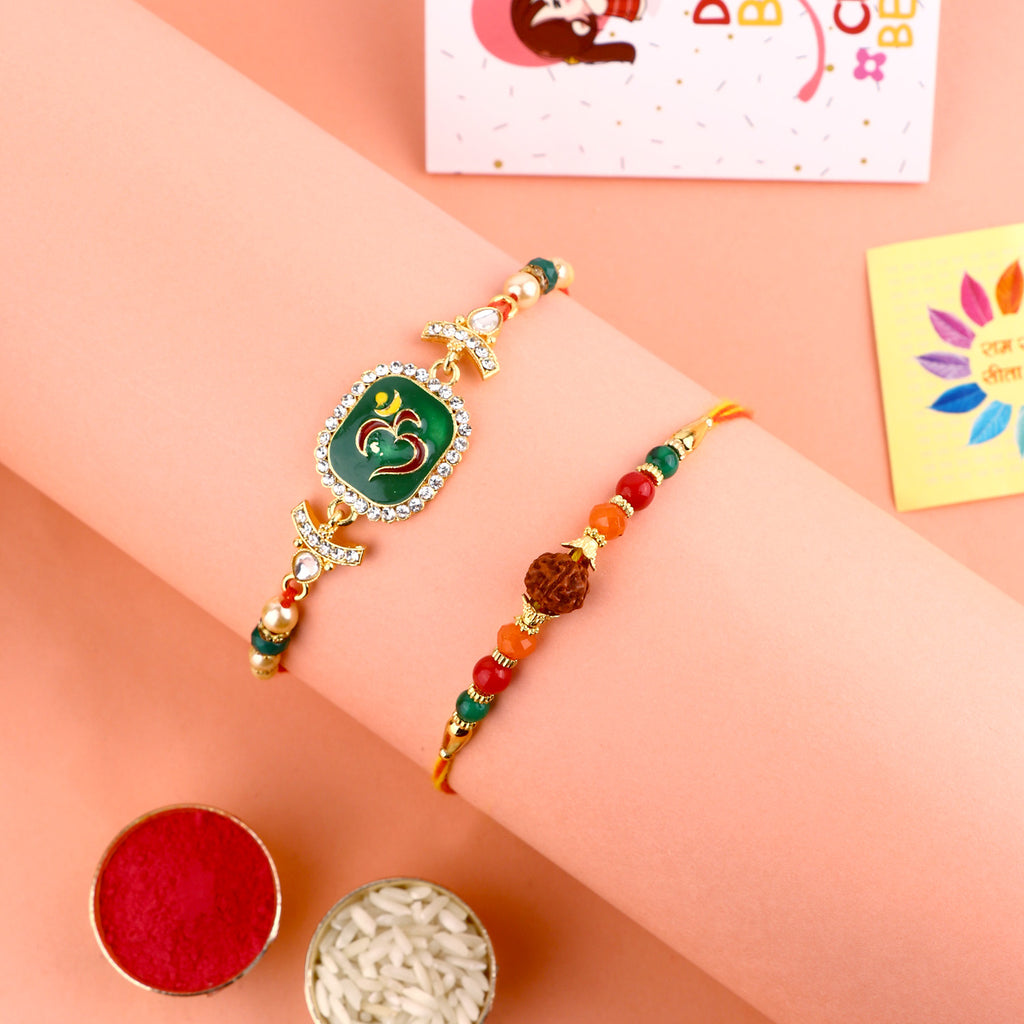 Browse our exclusive collection of Rakhi online 2023. Choose a stunning Rakhi set of 2 for your beloved brother, bhaiya, or bhai. Discover designer Rakhi and beautiful Rakhi options. Send Rakhi and Rakhi combos abroad with ease. Explore Indian Rakhi and find the perfect Rakhi gift at SatvikStore.in."