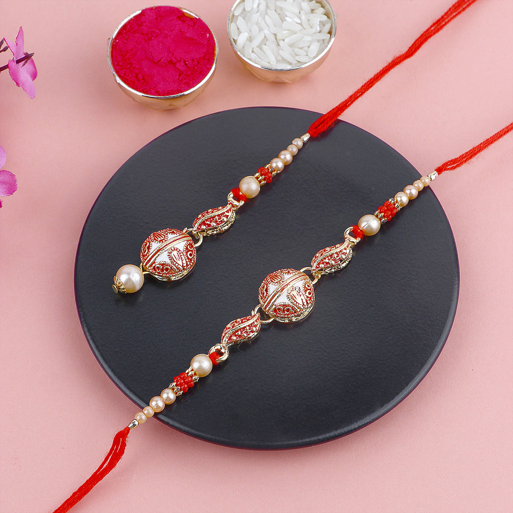 Shop Exquisite Designer Rakhi, Beautiful Couple Rakhi, and Latest Bhaiya Bhabhi Rakhi Online at Satvik Store - Send Rakhi with Style and Tradition!