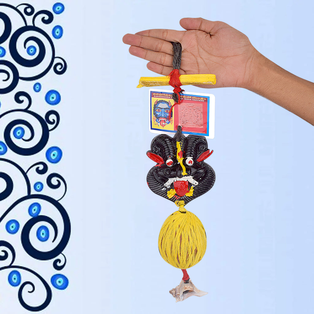 Nazar Battu with Panchmukhi Hanuman Maha Mantra – Spiritual charm for protection and peace. India’s Largest Pooja Accessories Brand – www.satvikstore.in