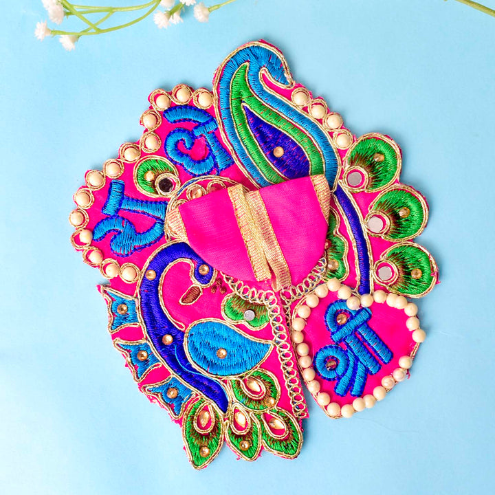Shri Radhe Embroidered Peacock Dress for Laddu Gopal – India’s Largest Pooja Accessories Brand – www.satvikstore.in