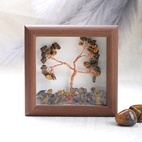 Tiger Eye Tree with Frame