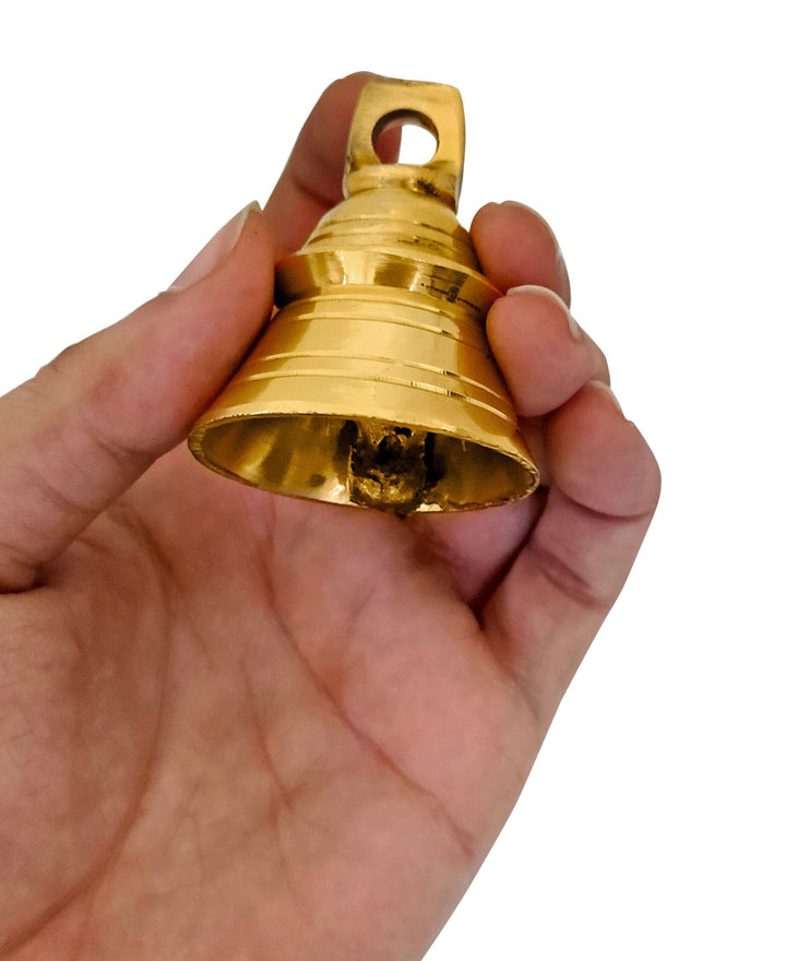 Brass Bell for Pooja Decoration (12 Pcs.) Puja Store Online Pooja Items Online Puja Samagri Pooja Store near me www.satvikstore.in