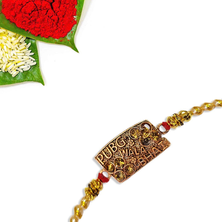 Rakhi with Tie Gift Combo Set Puja Store Online Pooja Items Online Puja Samagri Pooja Store near me www.satvikstore.in