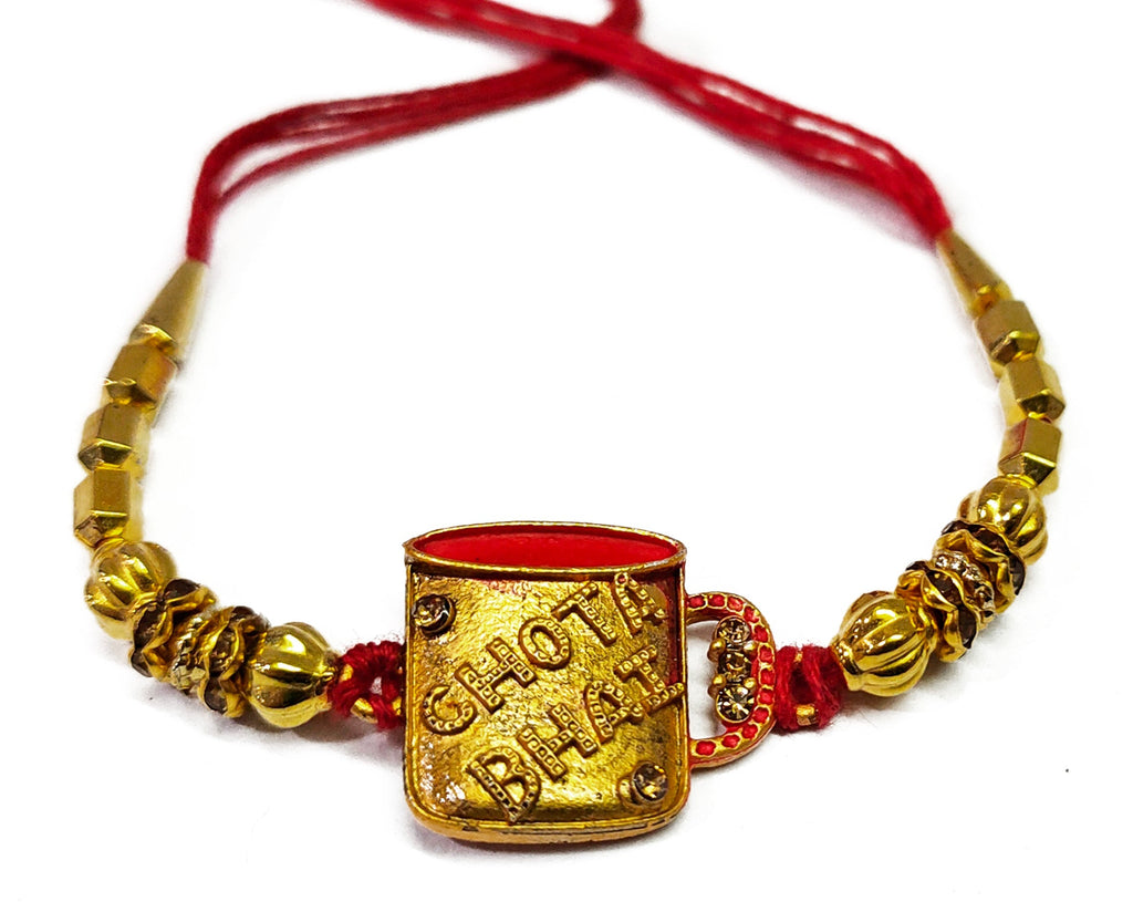 Rakhi with Mug Gift Combo Set Puja Store Online Pooja Items Online Puja Samagri Pooja Store near me www.satvikstore.in