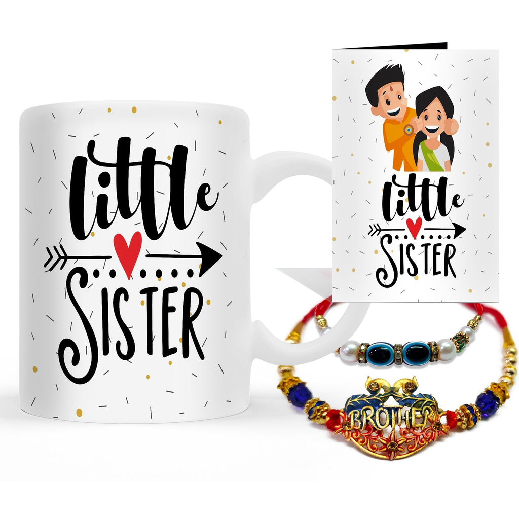 Rakhi with Mug Gift Combo Set Puja Store Online Pooja Items Online Puja Samagri Pooja Store near me www.satvikstore.in