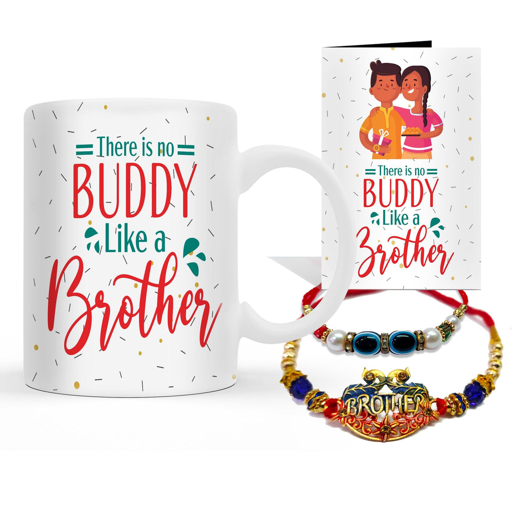 Rakhi with Mug Gift Combo Set Puja Store Online Pooja Items Online Puja Samagri Pooja Store near me www.satvikstore.in