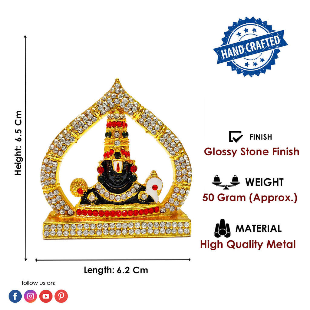 Metal Tirupati Balaji Idol Puja Store Online Pooja Items Online Puja Samagri Pooja Store near me www.satvikstore.in