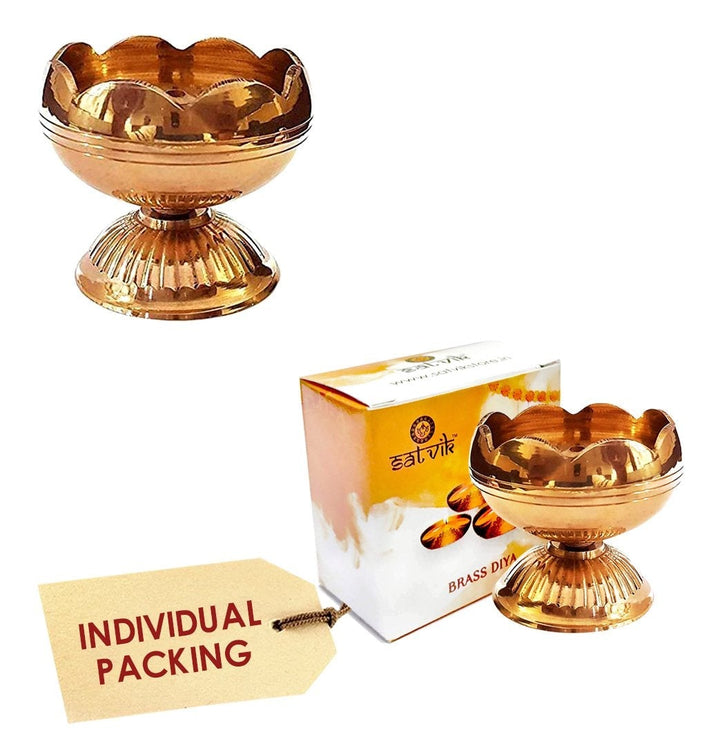 Antique Designer Pure Brass Diya (Large) Puja Store Online Pooja Items Online Puja Samagri Pooja Store near me www.satvikstore.in