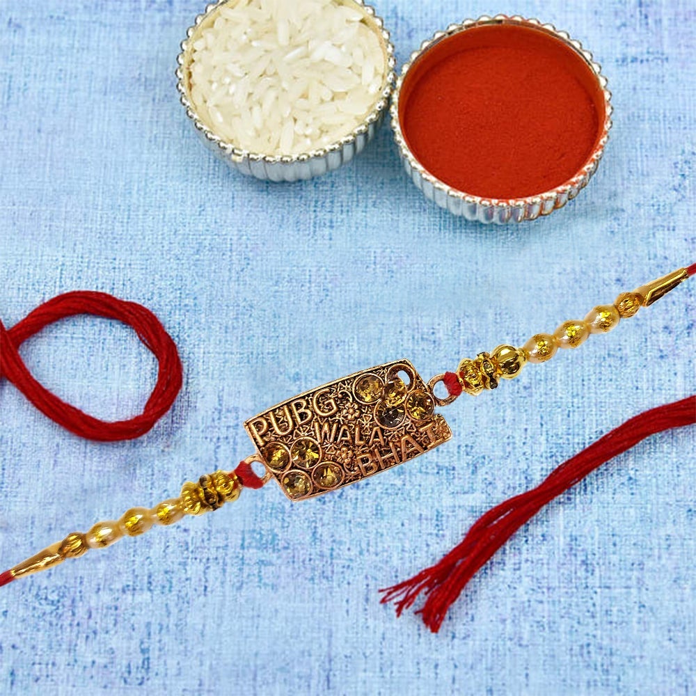 Rakhi with Tie Gift Combo Set Puja Store Online Pooja Items Online Puja Samagri Pooja Store near me www.satvikstore.in