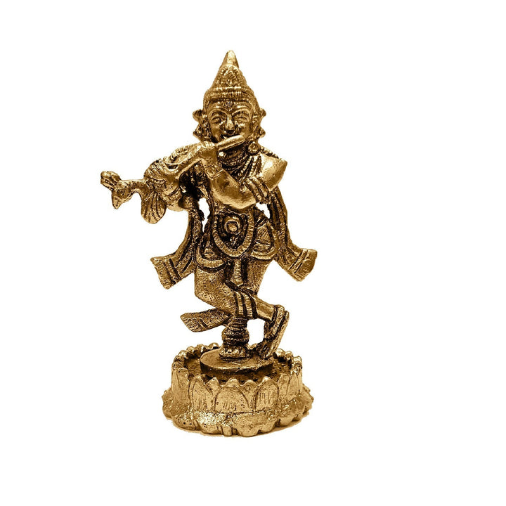 Brass Krishna Idol Puja Store Online Pooja Items Online Puja Samagri Pooja Store near me www.satvikstore.in