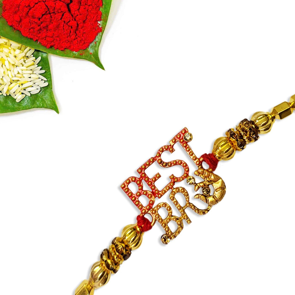 Rakhi with Tie Gift Combo Set Puja Store Online Pooja Items Online Puja Samagri Pooja Store near me www.satvikstore.in