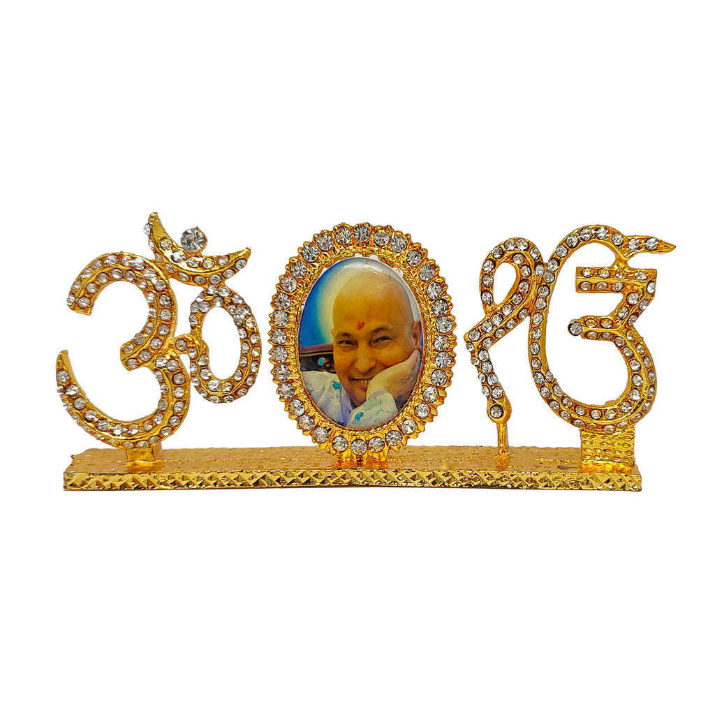 Jai Guruji Swaroop with Ek Onkar and Om Idol Puja Store Online Pooja Items Online Puja Samagri Pooja Store near me www.satvikstore.in