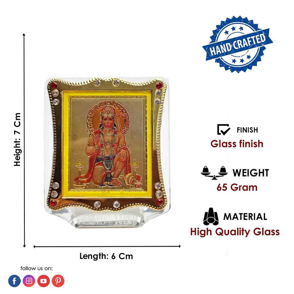 Hanuman Frame Car dashboard Puja Store Online Pooja Items Online Puja Samagri Pooja Store near me www.satvikstore.in