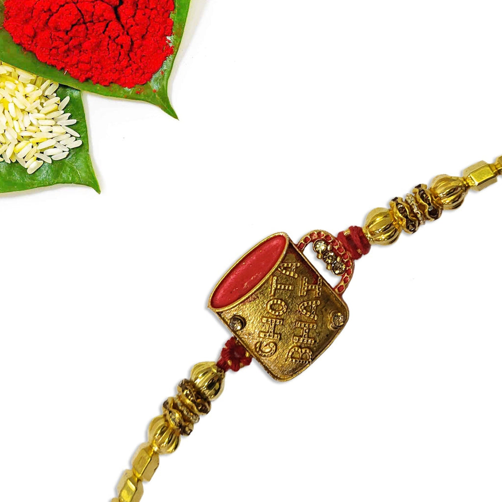 Rakhi with Mug Gift Combo Set Puja Store Online Pooja Items Online Puja Samagri Pooja Store near me www.satvikstore.in