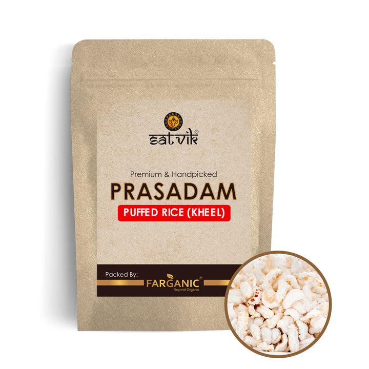 Puffed Rice Kheel Plain-100 Gram Puja Store Online Pooja Items Online Puja Samagri Pooja Store near me www.satvikstore.in