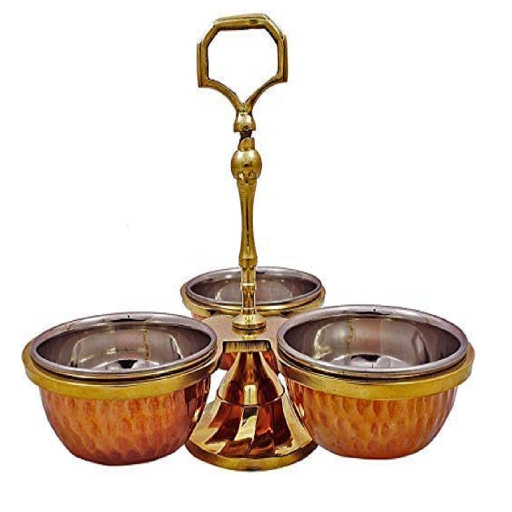 Copper Brass Pickle Set Puja Store Online Pooja Items Online Puja Samagri Pooja Store near me www.satvikstore.in