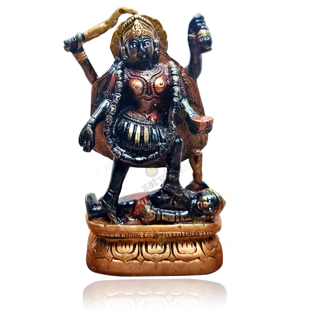 Brass Kaali Maa Idol Puja Store Online Pooja Items Online Puja Samagri Pooja Store near me www.satvikstore.in