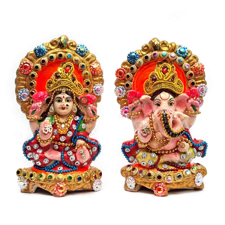 Lakshmi Ganesh Traditional Clay Statue Puja Store Online Pooja Items Online Puja Samagri Pooja Store near me www.satvikstore.in