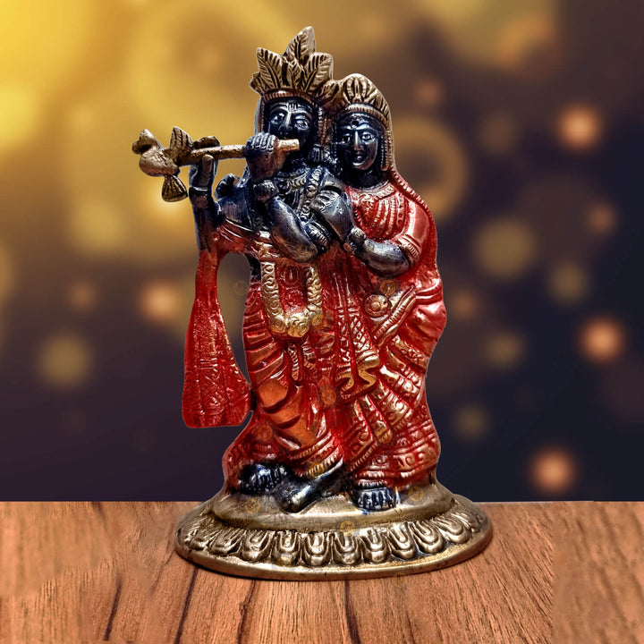 Brass Radha Krishna Idol Puja Store Online Pooja Items Online Puja Samagri Pooja Store near me www.satvikstore.in