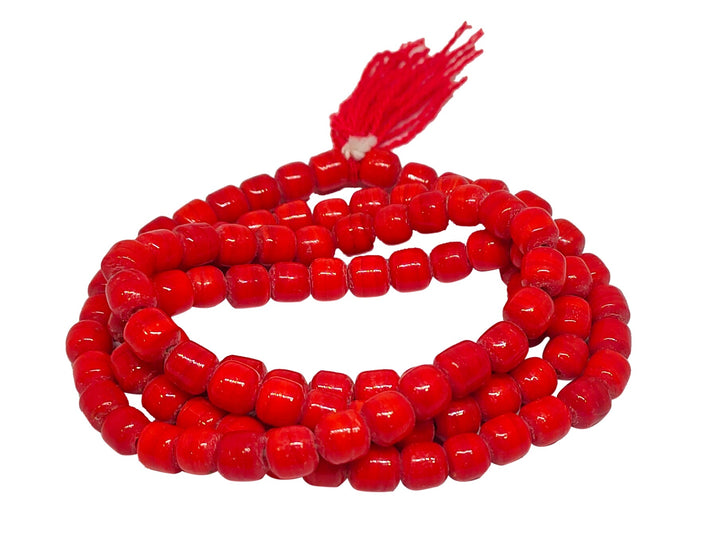 Lal Munga (Blood Stone) Mala Puja Store Online Pooja Items Online Puja Samagri Pooja Store near me www.satvikstore.in